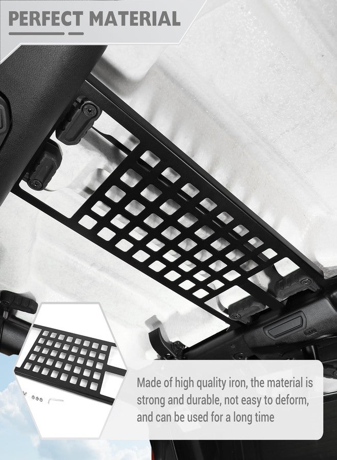 JeCar Roof Rack Hard Top Molle Panel for Jeep Wrangler Overhead Cargo Storage Metal Shelf Accessories for 2018-2024 2025+ Jeep Wrangler JL JLU Unlimited Gladiator JT - Image 4